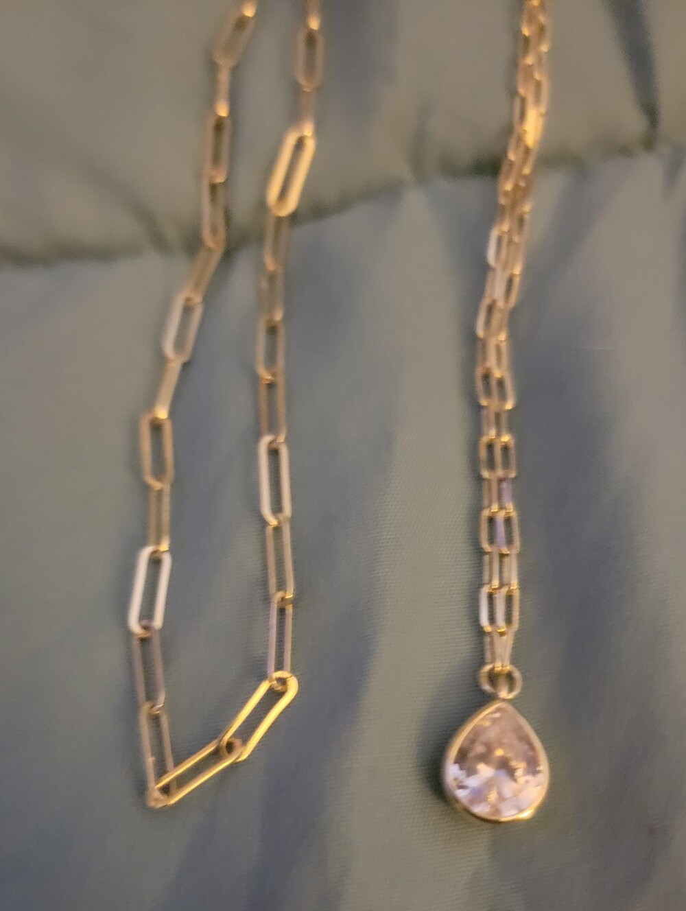 2Melinda Maria Gold Teardrop Necklace Pluce Carrie Chain 2 For 1 Today NoOffer!